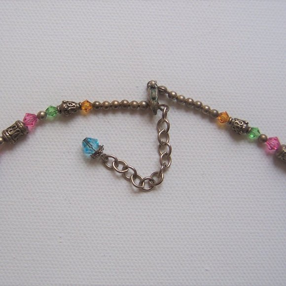 TALBOTS Colorful Bead Holiday Sparkle Necklace - Picture 3 of 3
